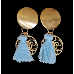 Boucles d'oreilles Mathilde bleu ciel