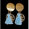 Boucles d'oreilles Mathilde bleu ciel