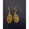Boucles d'oreilles médaille miraculeuse