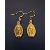 Boucles d'oreilles médaille miraculeuse