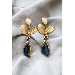 Boucles d'oreilles Camille Bleue