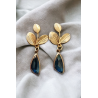Boucles d'oreilles Camille Bleue