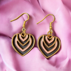 Boucles d'oreilles Grand coeur