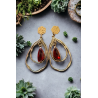 Boucles d'oreilles Jasmine bleue