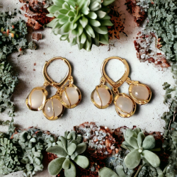 Boucles d'oreilles Perle de nuit