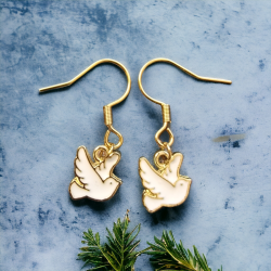 Boucles d'oreilles Colombe