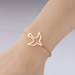 Bracelet Colombe ajourée