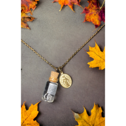 Collier Notre Dame avec eau de Lourdes