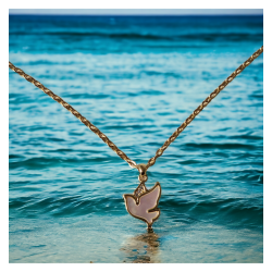 Collier avec colombe en nacre