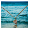 Collier avec colombe en nacre