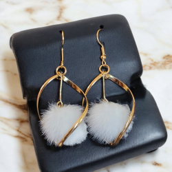 Boucles d'oreilles Neige