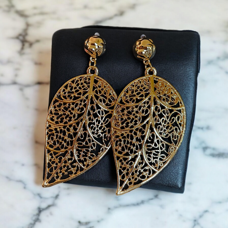 Boucles d'oreilles feuilles